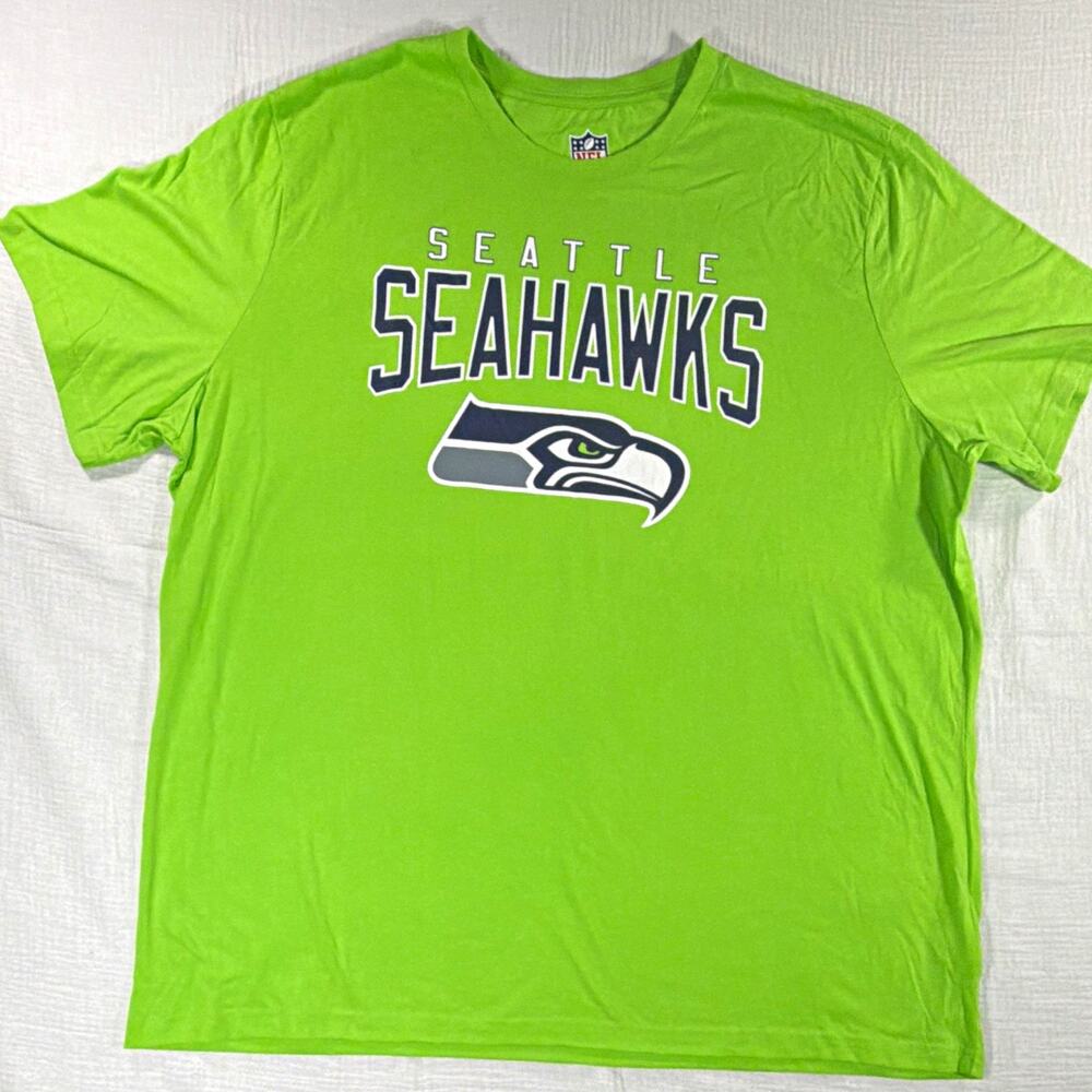 NFL Seattle Seahawks Green T-Shirt Shirt Size Men’s 3XL Licensed